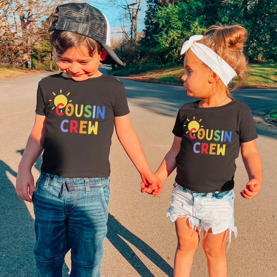 Cousin Crew Summer Matching Black T-Shirts Holiday Collection - holiday outfits clearance
