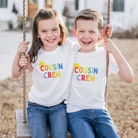 Cousin Crew Summer Matching White T-Shirts Holiday Collection - holiday outfits clearance