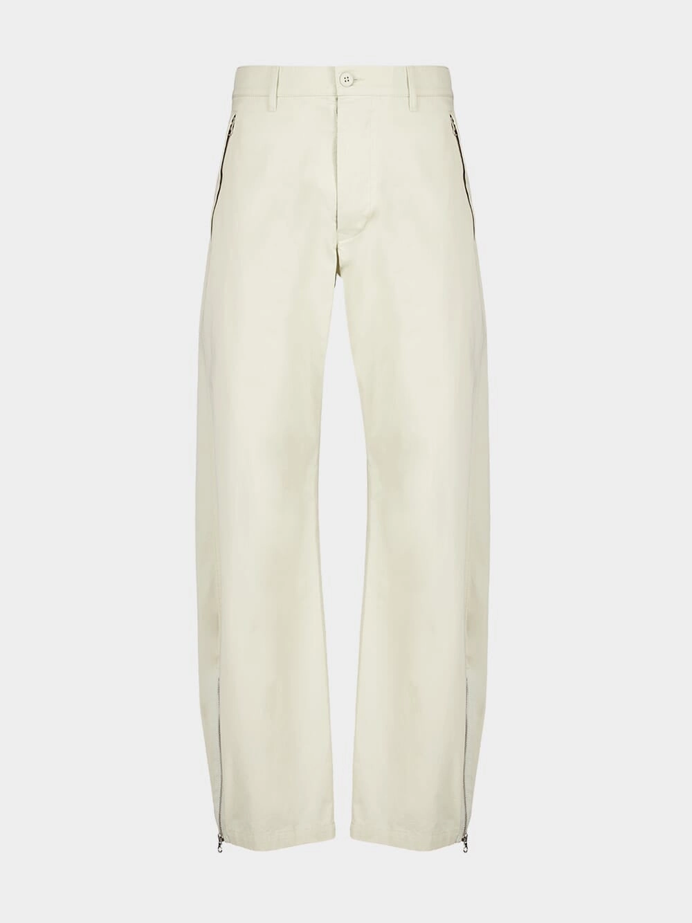 Cream Loose Fit Cotton Pants Bottoms Mens - cheap mens shorts online