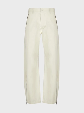 Cream Loose Fit Cotton Pants Bottoms Mens - cheap mens shorts online
