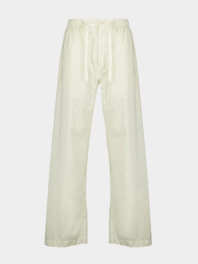 Cream Multi-Topstitch Taekwondo Pants Bottoms Mens - cheap mens shorts online
