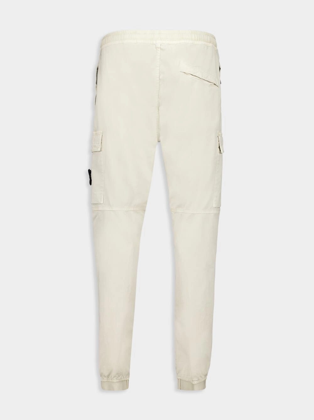 Cream Regular Tapered Fit Cargo Pants