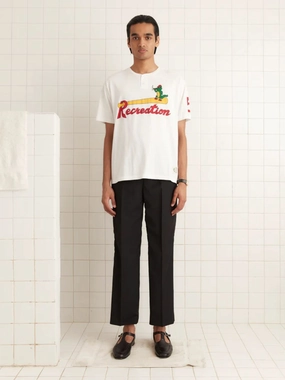 Cream Reptile Rec T-Shirt Tops Mens - flannel shirts