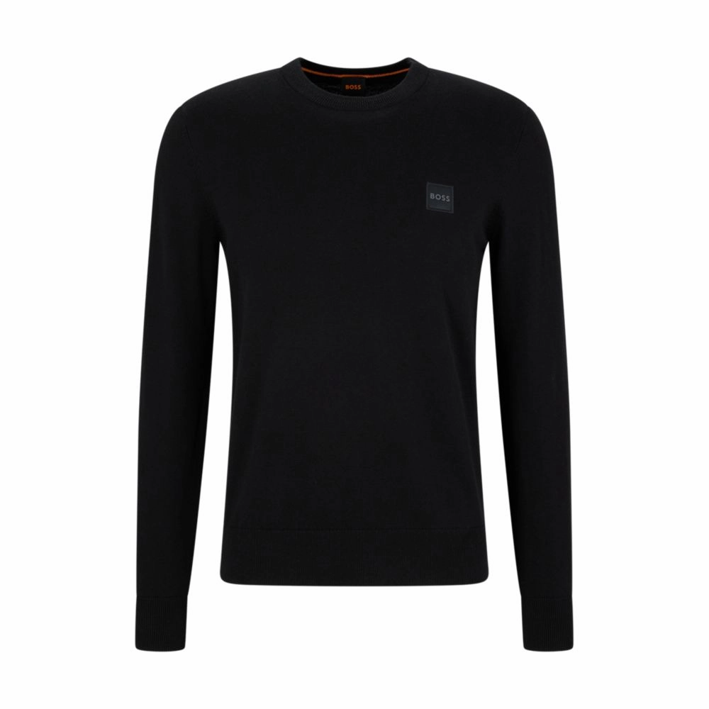 Crew-neck sweater in cotton and cashmere with logo turtleneck sweaters sale