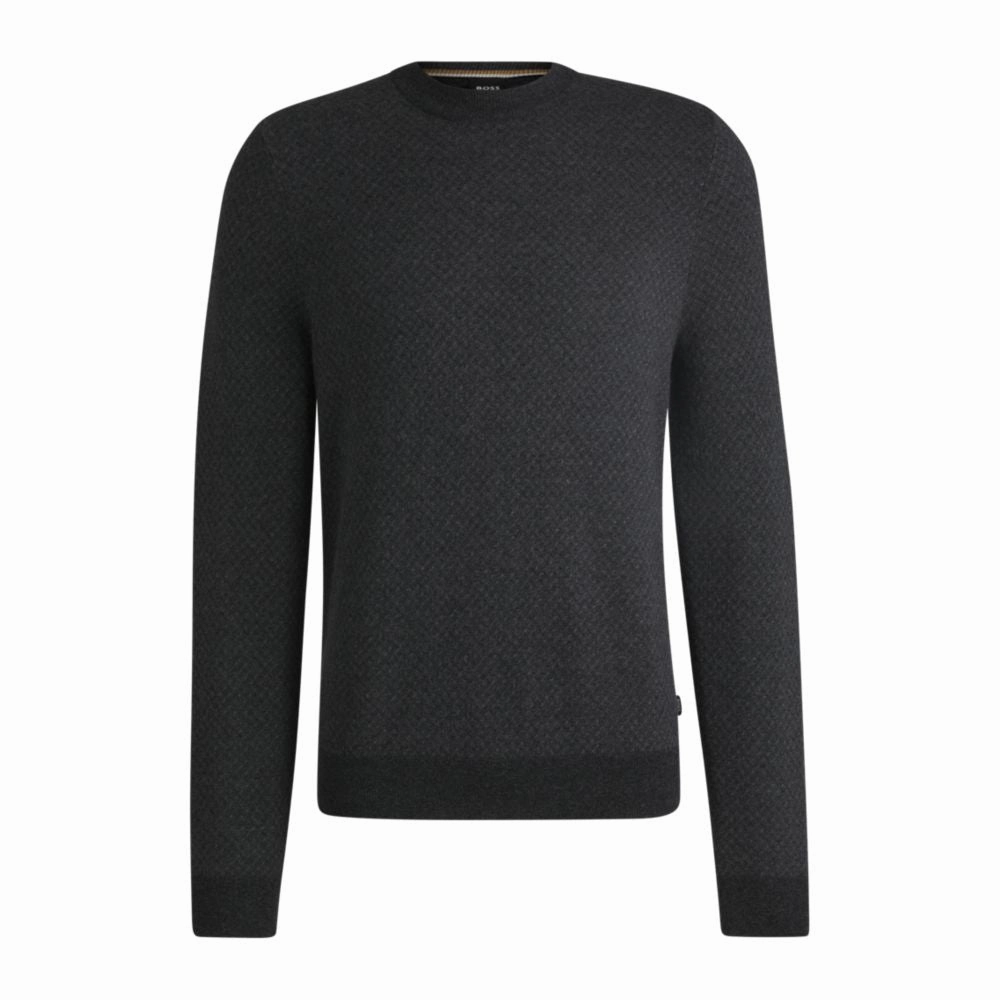 Crew-neck sweater in wool cashmere sweaters sale