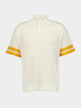 Crochet Polo Shirt Tops Mens - men's t-shirts outlet