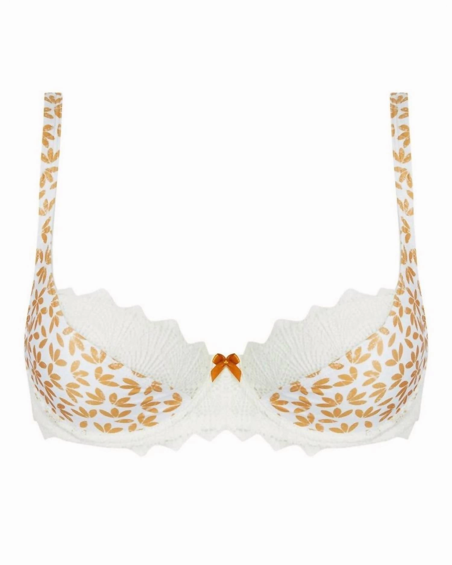 Crochet Tulip Bra In Camel Boheme