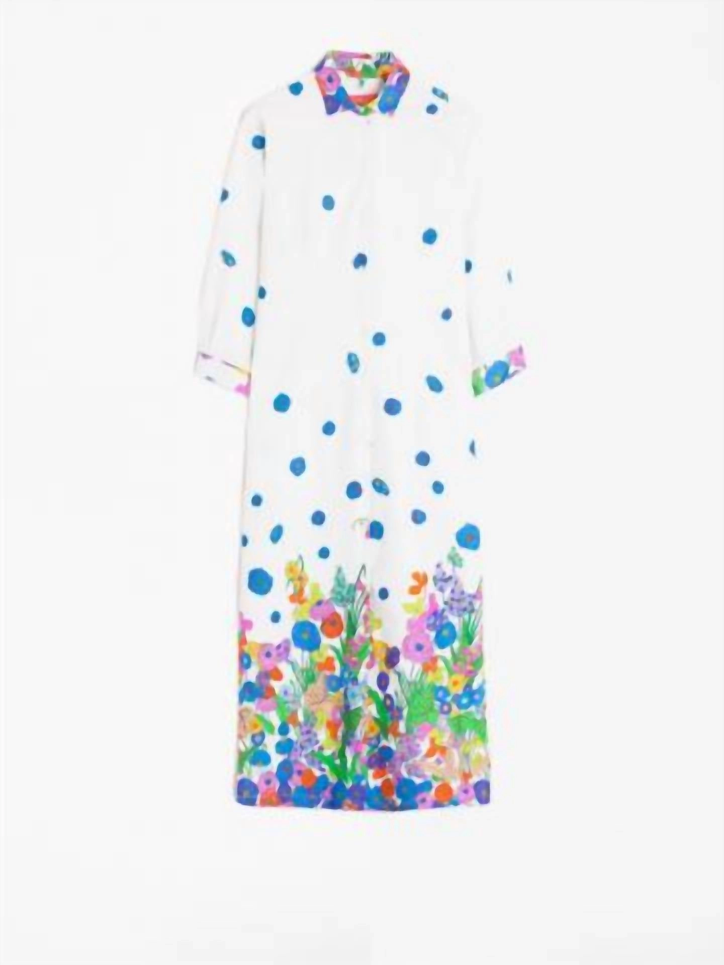 Dafne Villandry Print Dress In Multicolor