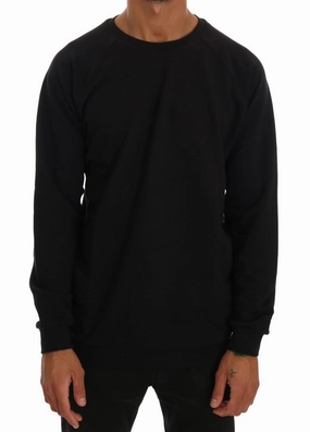 Daniele Alessandrini  Crewneck Cotton Pullover Men's Sweater chunky knit discount