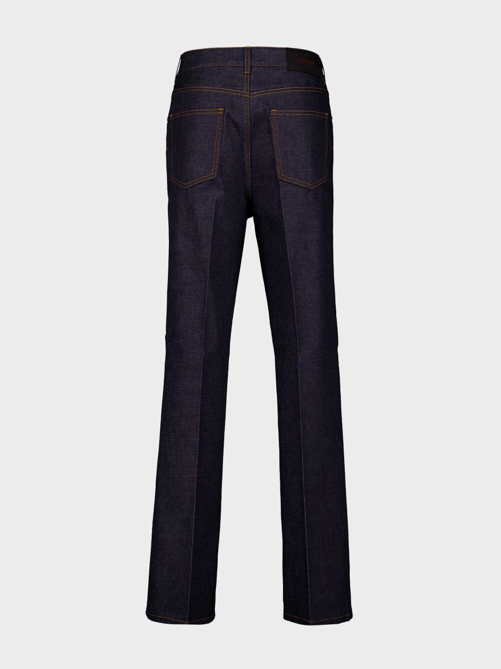 Dark Blue Straight-Leg Jeans