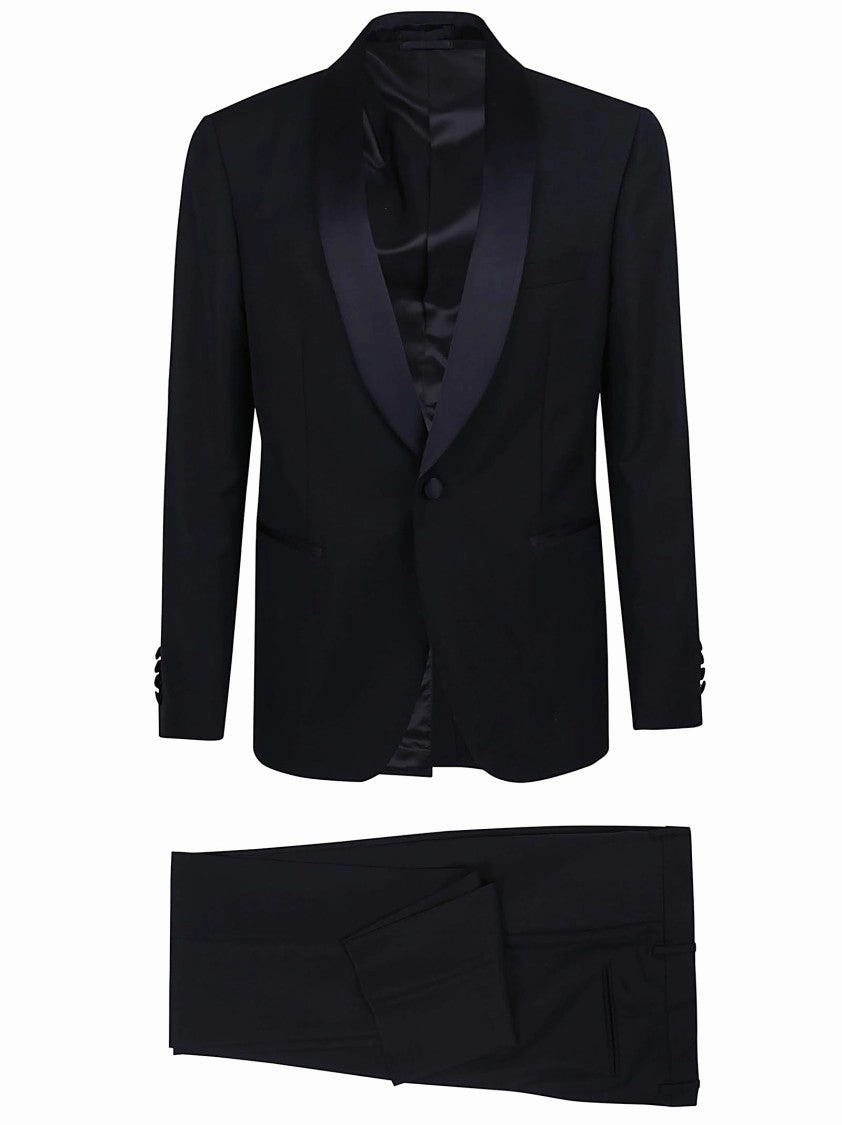 Dark Blue Tuxedo Suit