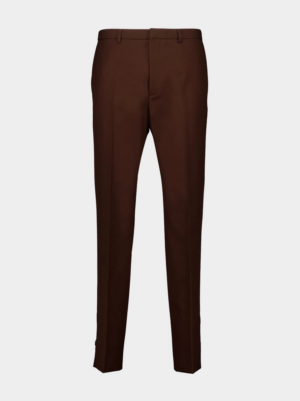 Dark Brown Embossed Wool Twill Pants Bottoms Mens - cheap mens shorts online
