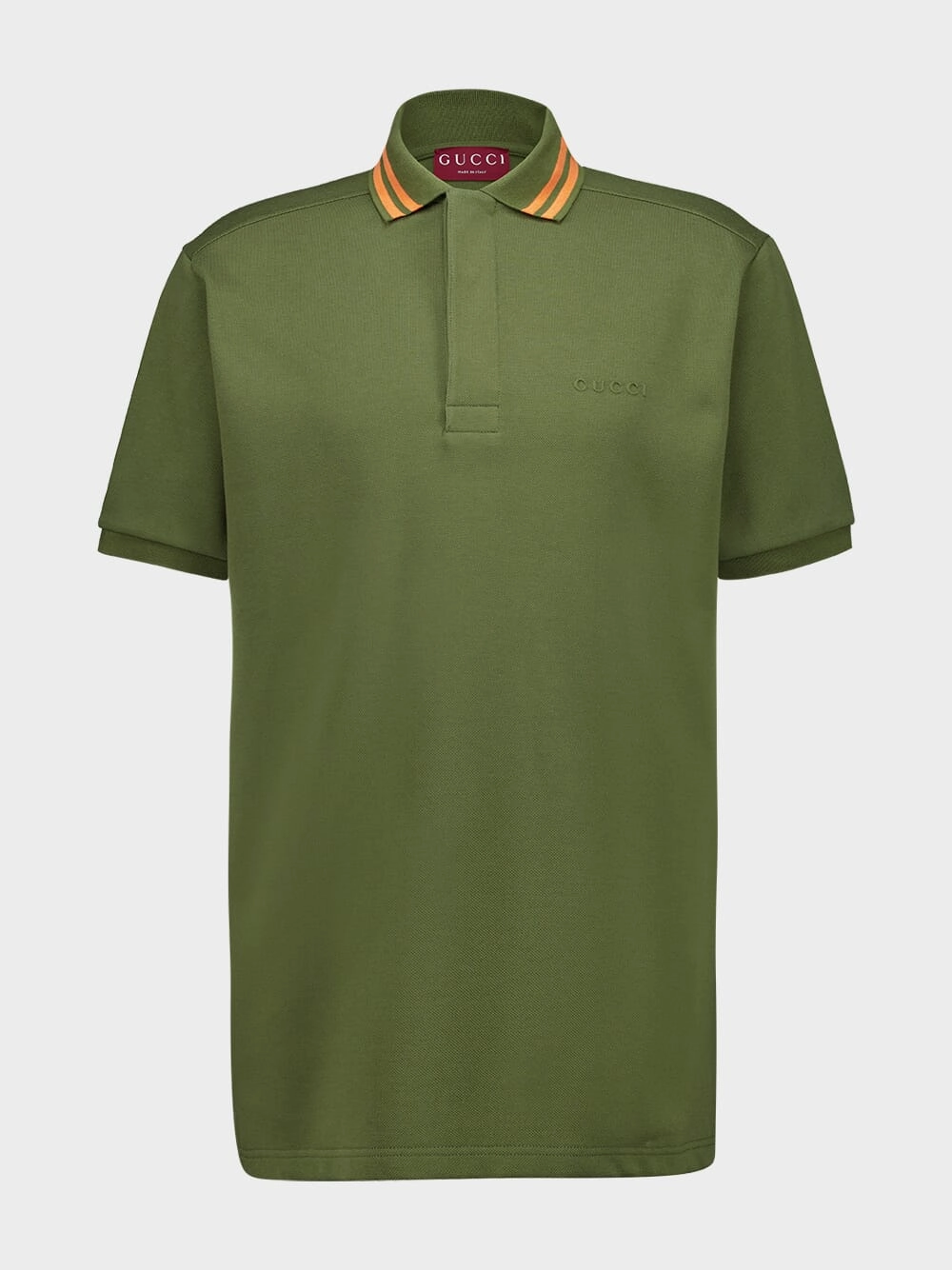 Dark Green Cotton Piquet Polo Top Tops Mens - men's t-shirts outlet