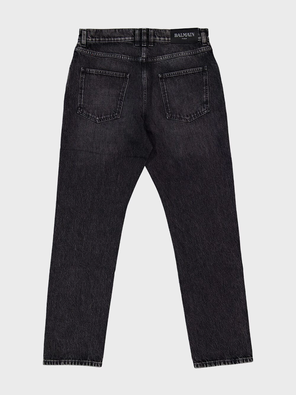 Dark Grey Regular-Fit Denim Jeans
