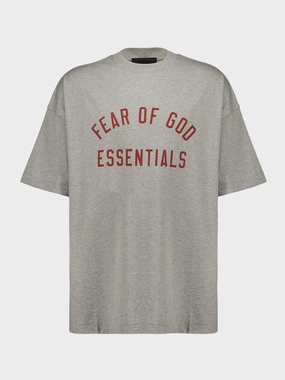 Dark Heather Jersey T-Shirt with Logo Tops Mens - flannel shirts