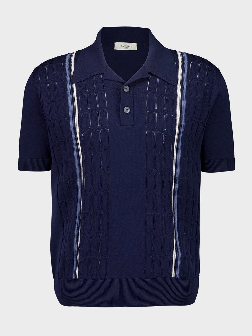 Dark Navy Cotton Polo Shirt Tops Mens - men's t-shirts outlet