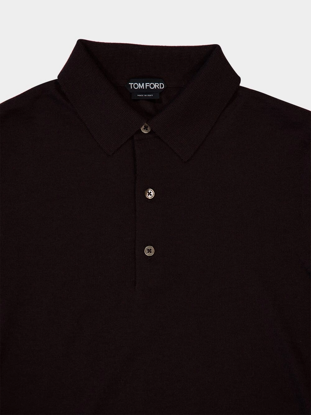 Dark Taupe Cashmere Silk Polo
