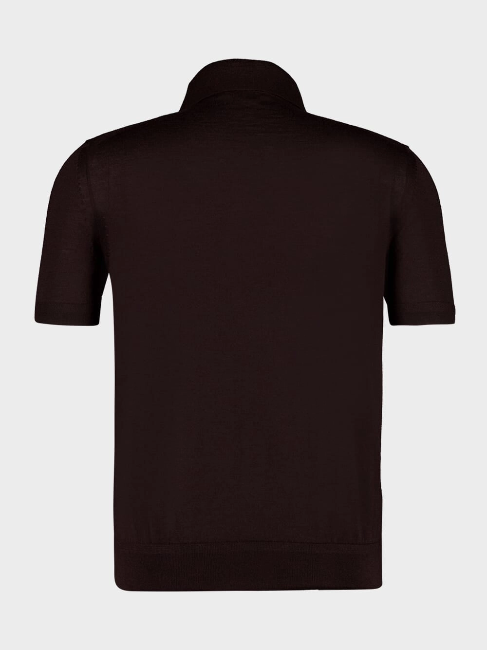Dark Taupe Cashmere Silk Polo
