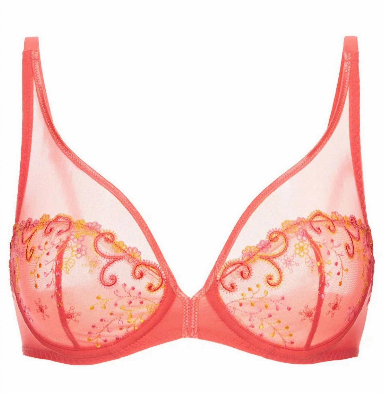 Delice Full Coverage Plunge Bra In Mango