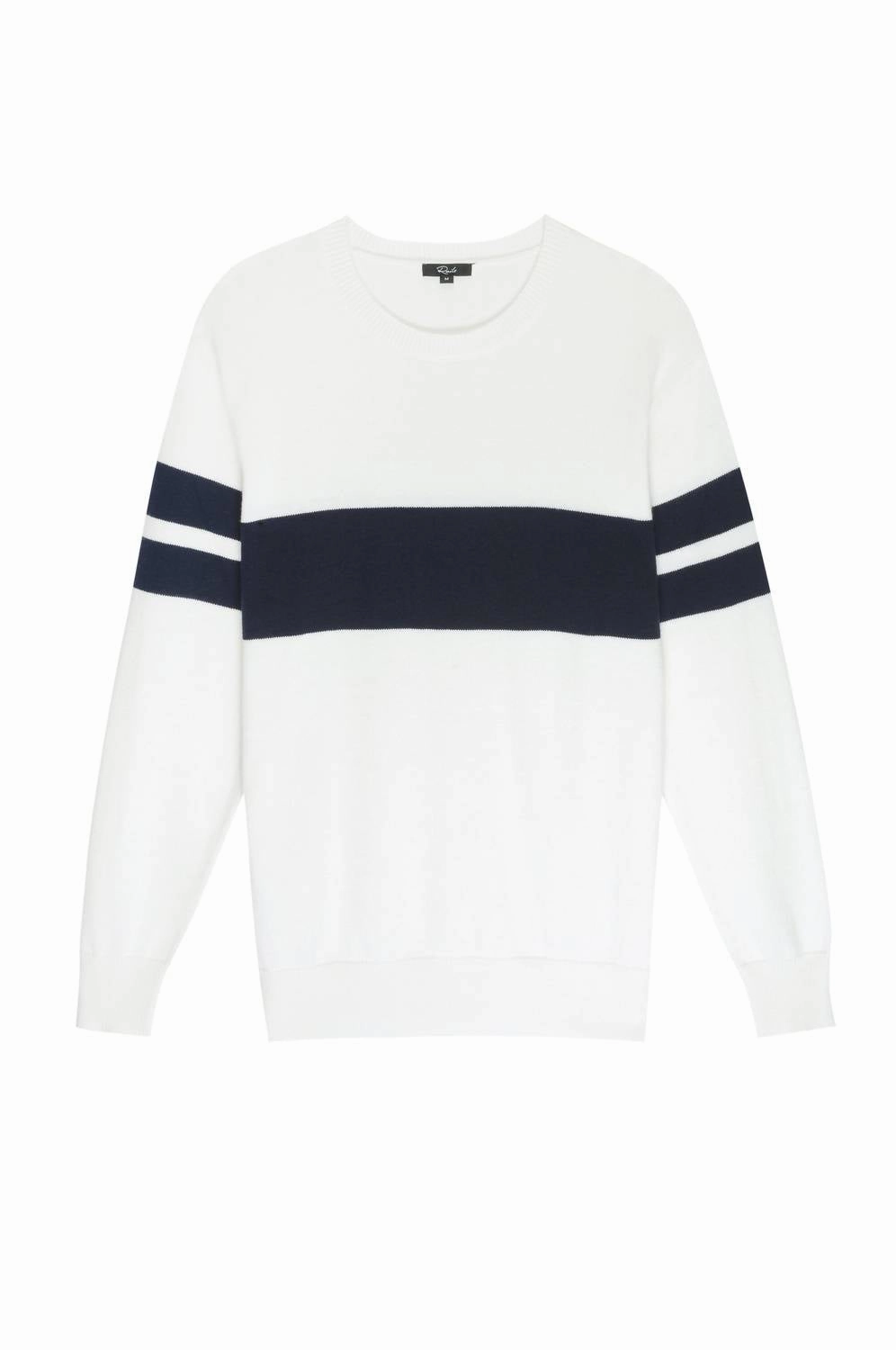 Delmar Surf Sweater In White/navy