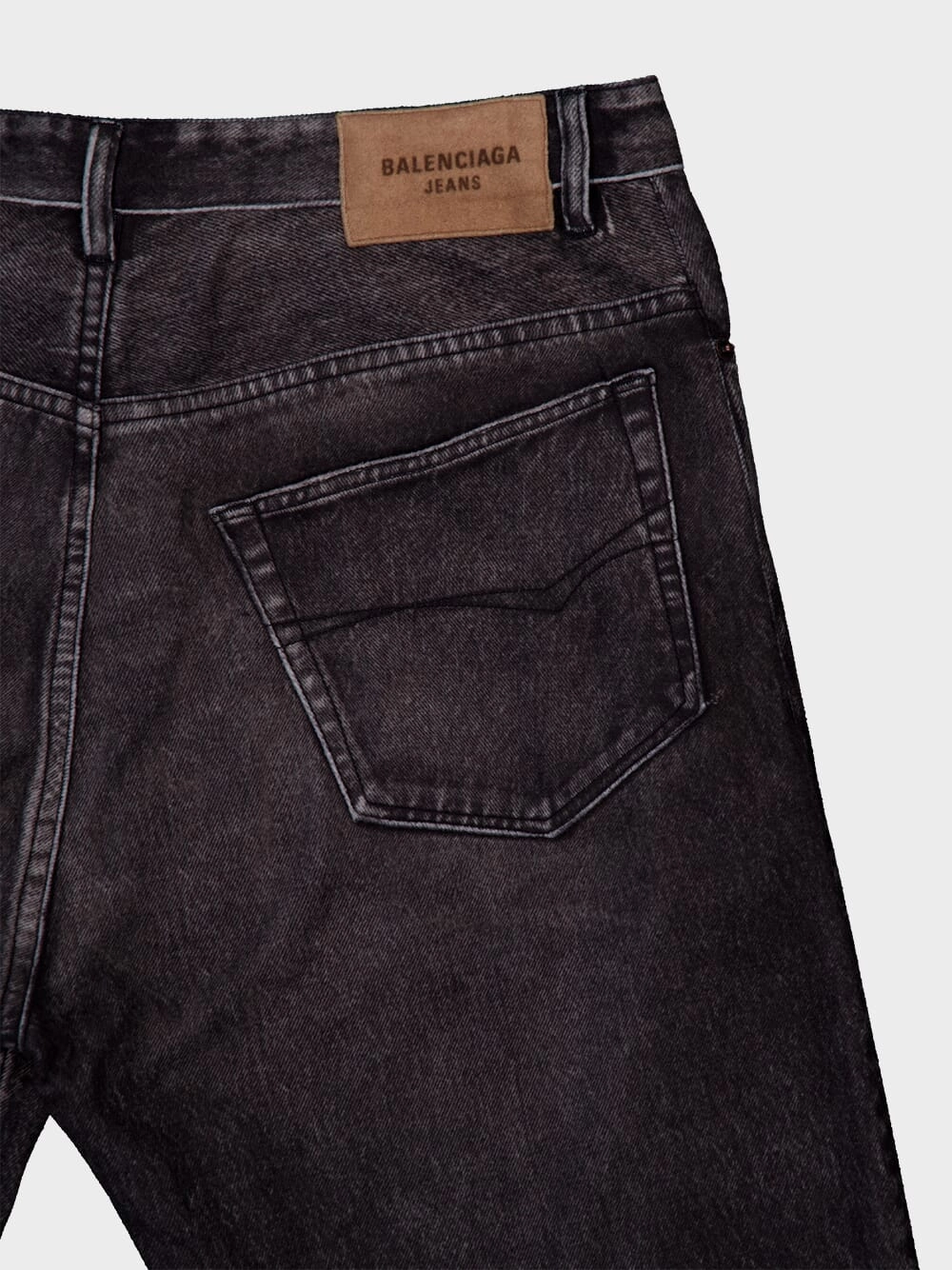 Denim Trompe L'il Pants