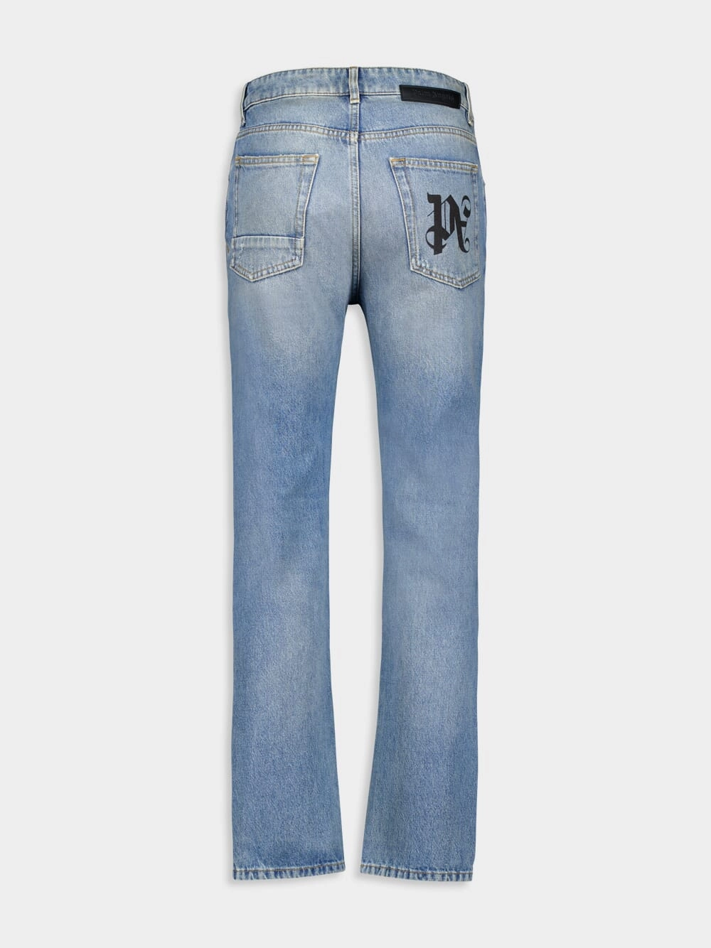 Distressed Monogram Jeans