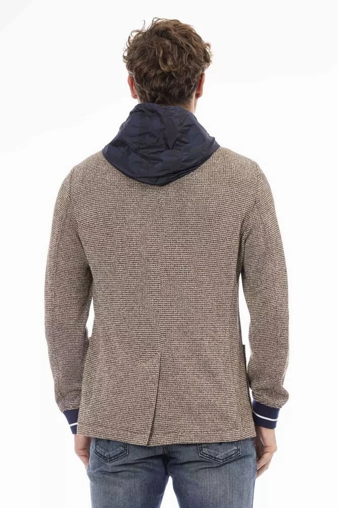 Distretto12 Chic Waterproof Hooded Fabric Men's Jacket