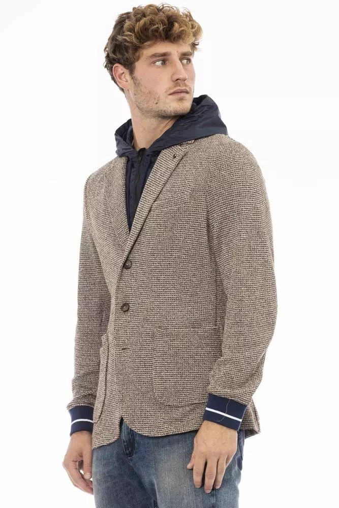 Distretto12 Chic Waterproof Hooded Fabric Men's Jacket