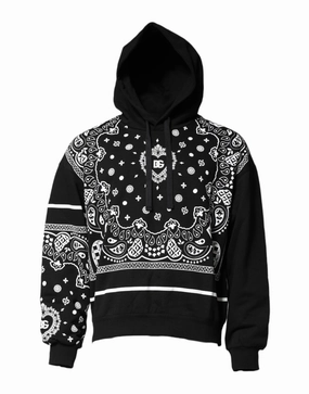 Dolce & Gabbana Bandana Hooded Sweatshirt Men's Sweater knit sweaters cheap