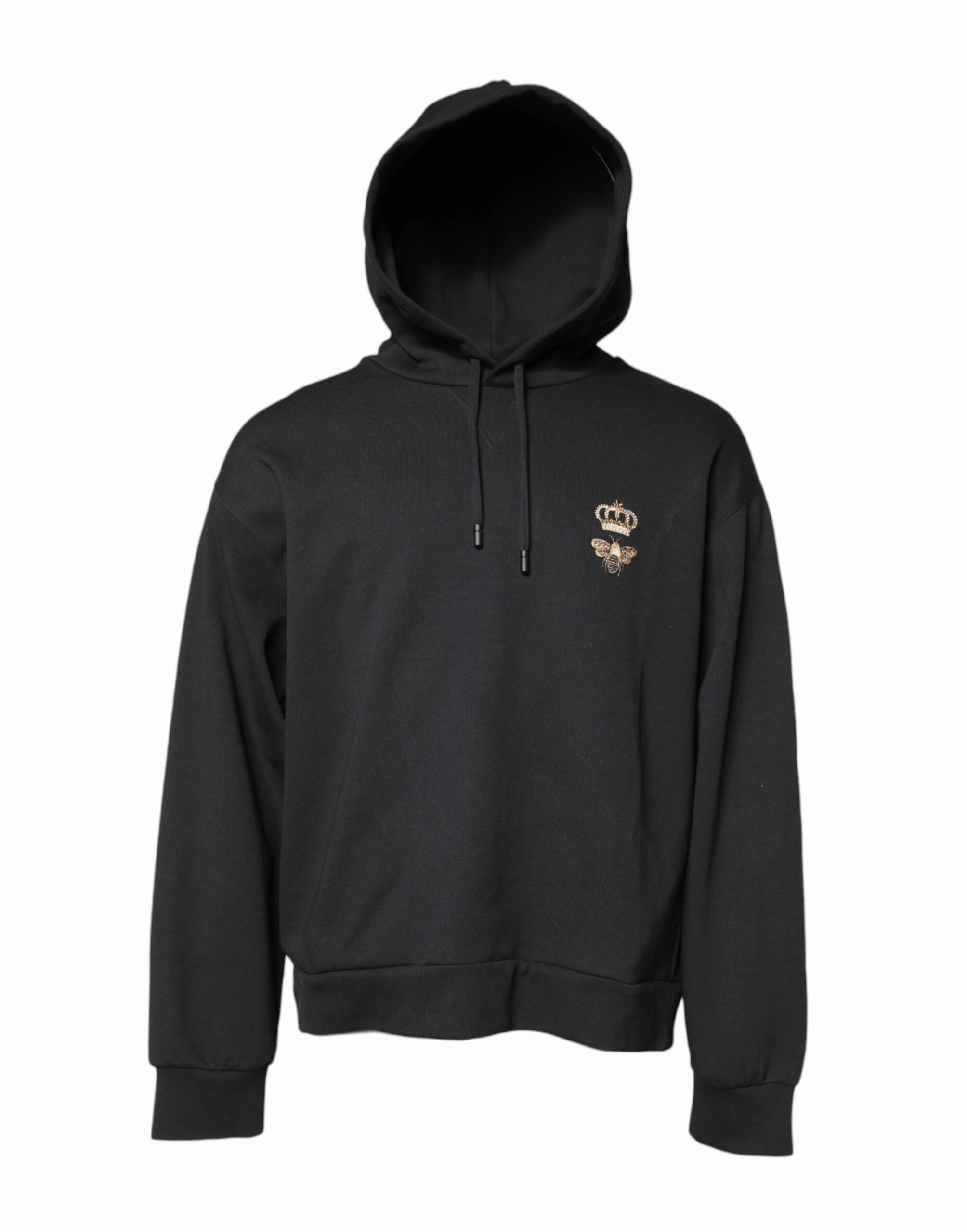 Dolce & Gabbana Bee Crown Embroidery Hooded Men's Sweater (Pre-Owned) knit sweaters cheap