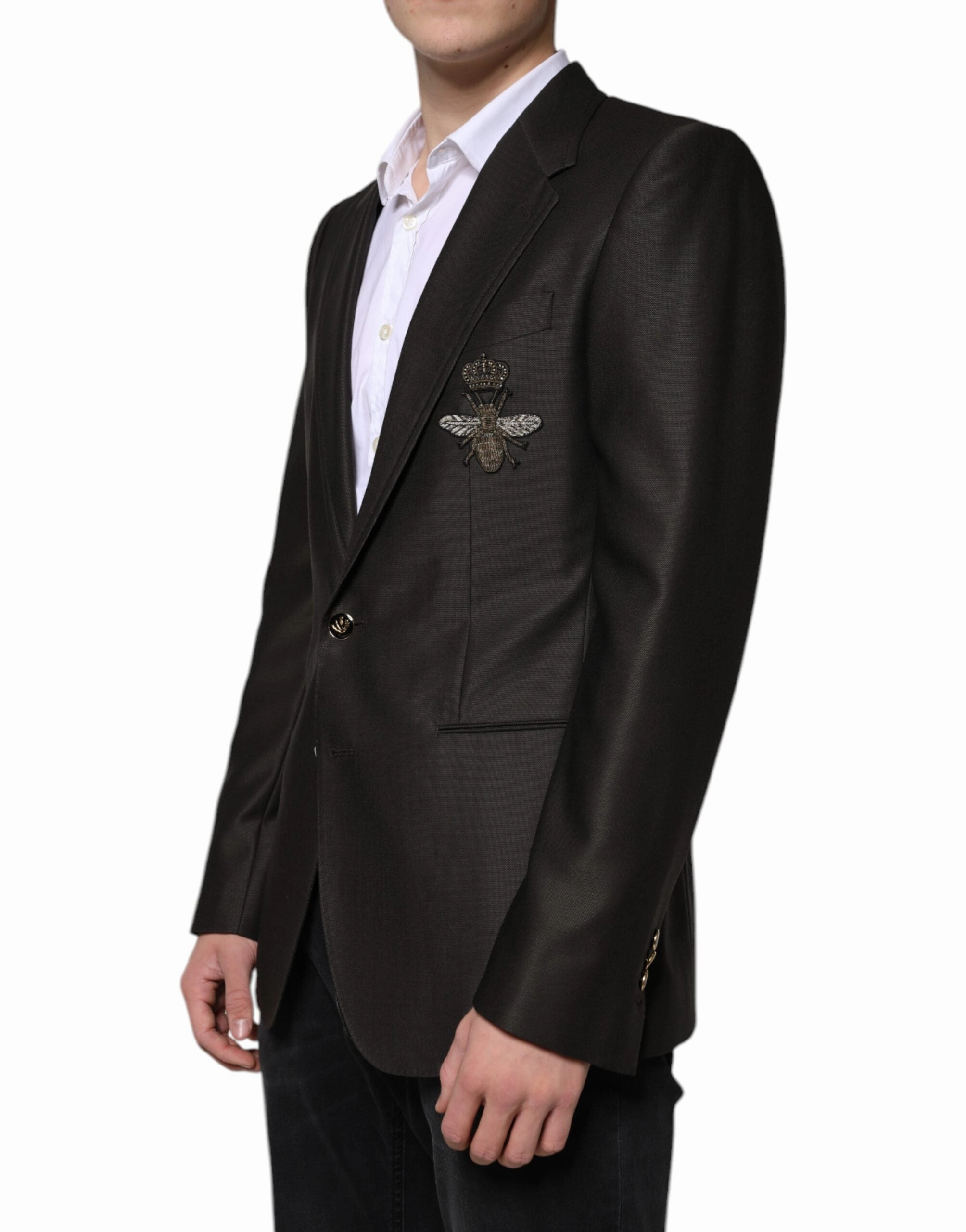Dolce & Gabbana Blazer  Bee Wool Jacket Men's Coat