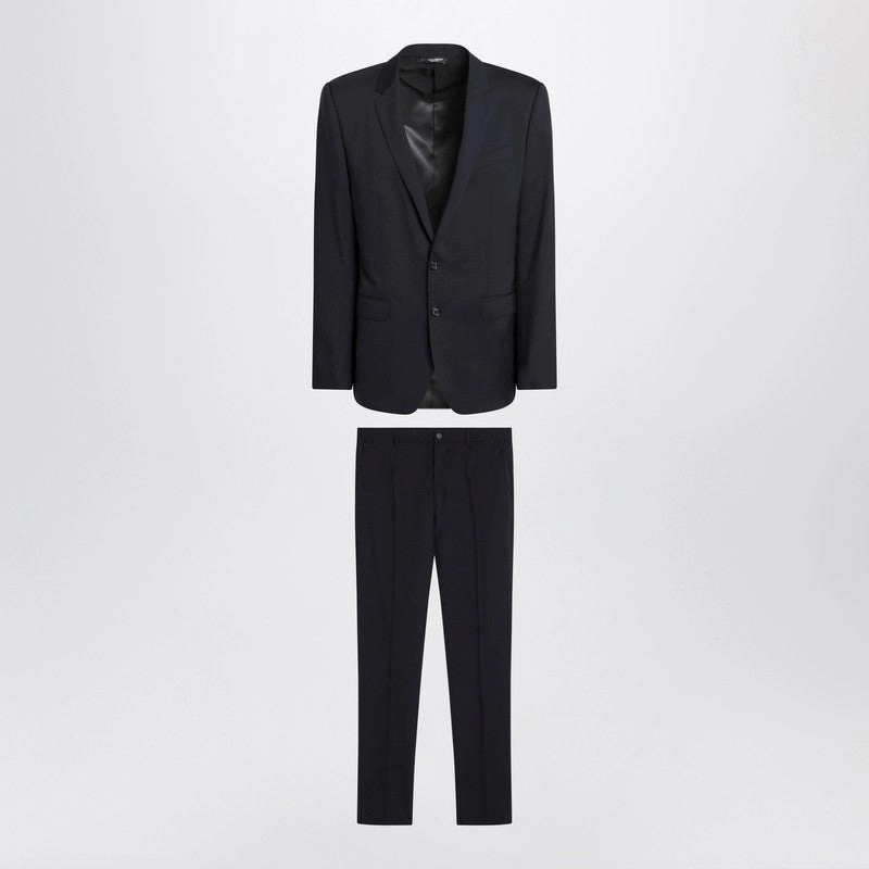 Dolce&Gabbana blue Single-Breasted Virgin Wool Suit