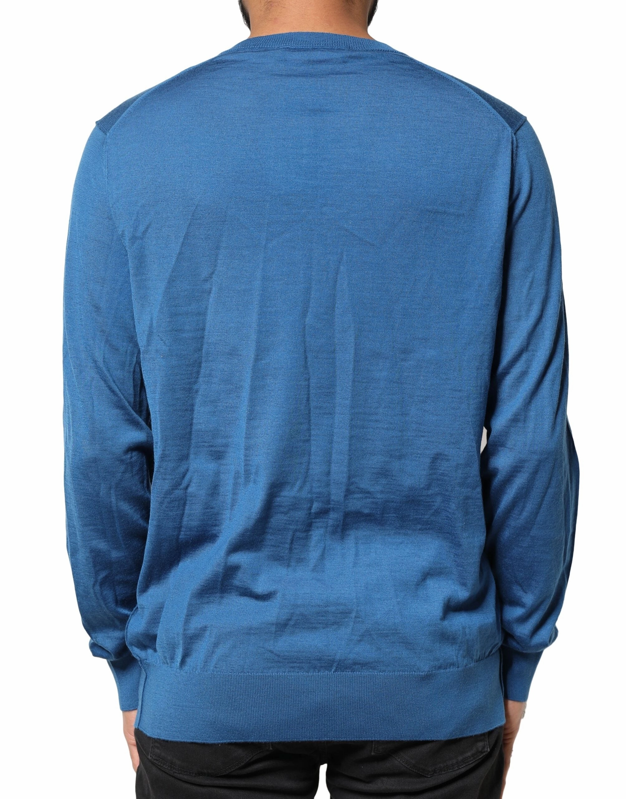 Dolce & Gabbana Cashmere Crown V-neck Pullover Men's Sweater (Pre-Owned)