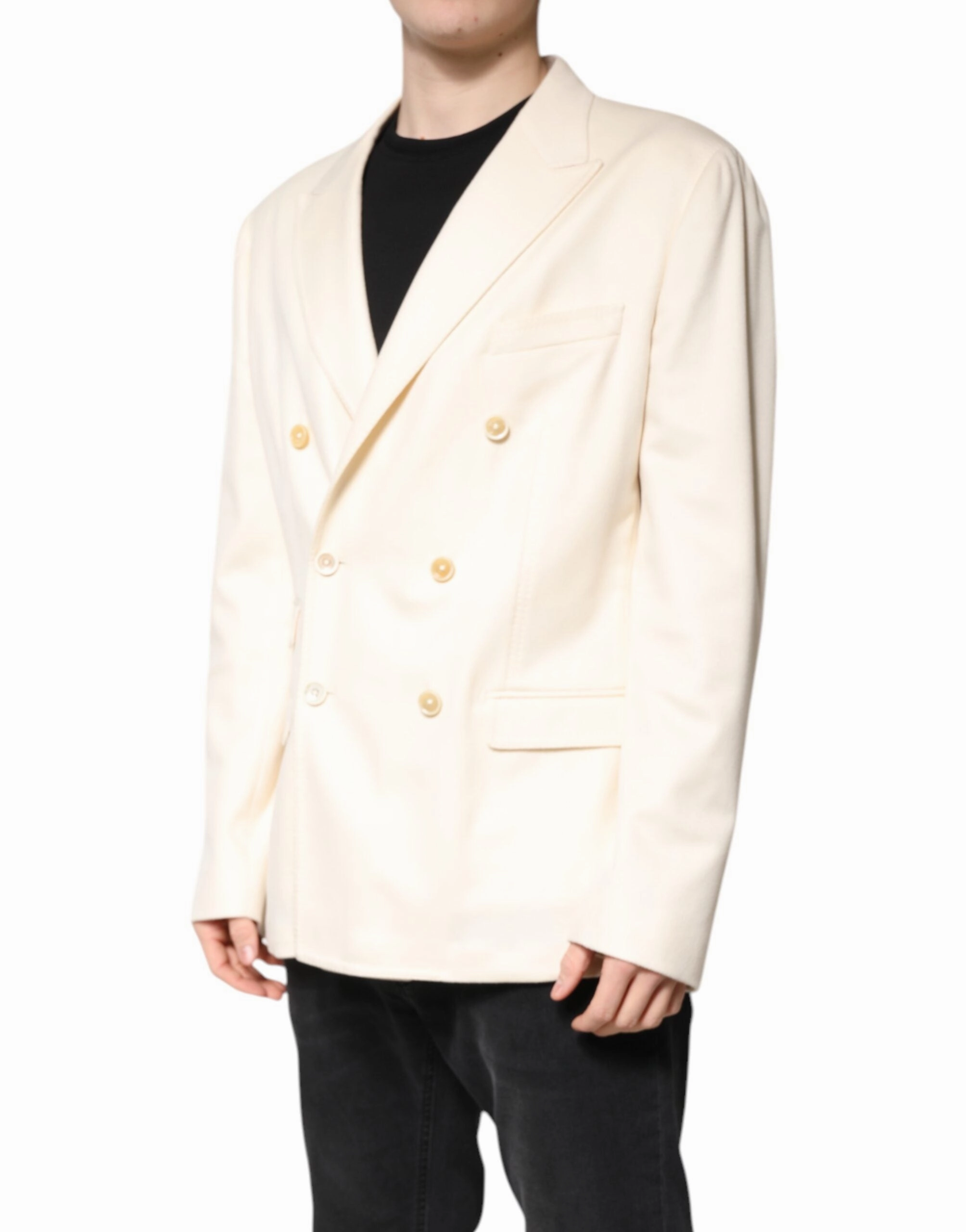 Dolce & Gabbana Cashmere Double Breasted Coat Men's Blazer (Pre-Owned)