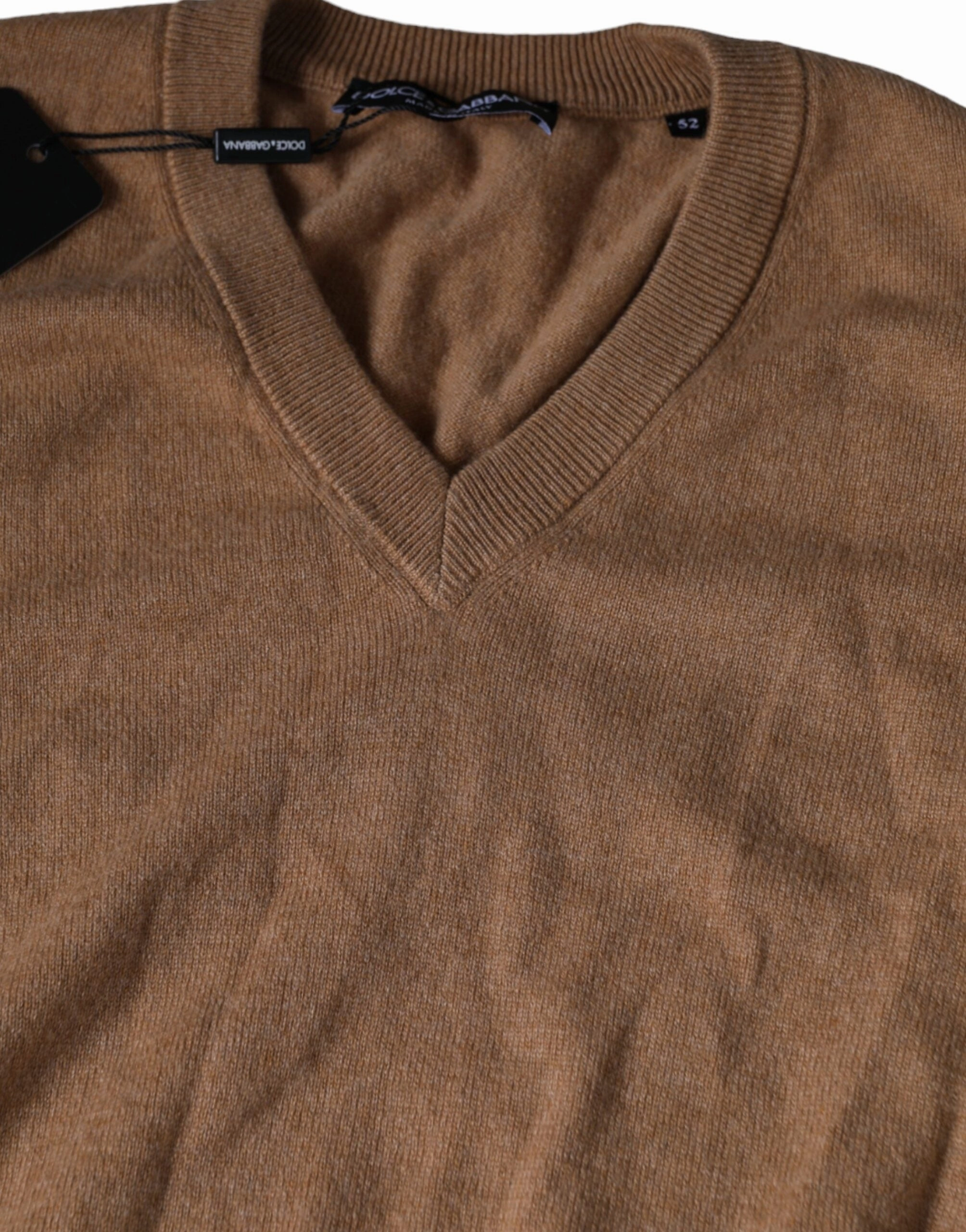 Dolce & Gabbana Cashmere Knit V-neck Pullover Men's Sweater (Pre-Owned)