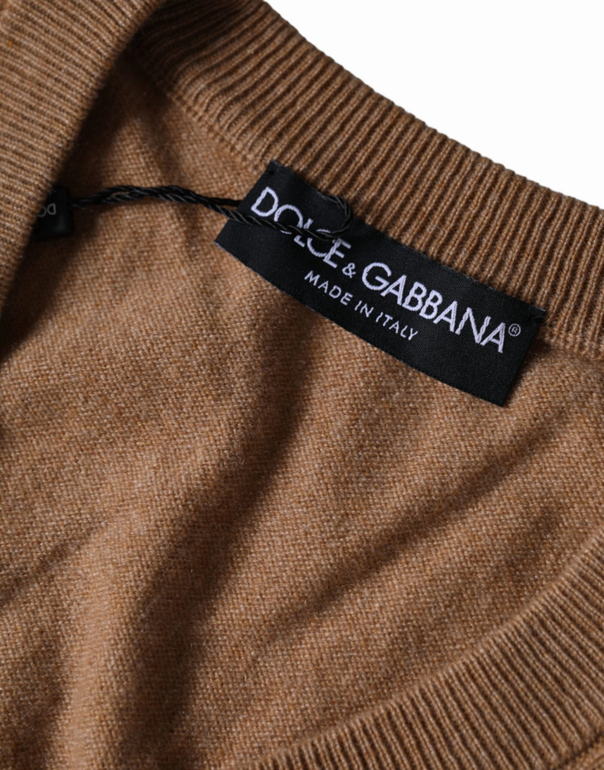 Dolce & Gabbana Cashmere Knit V-neck Pullover Men's Sweater (Pre-Owned)