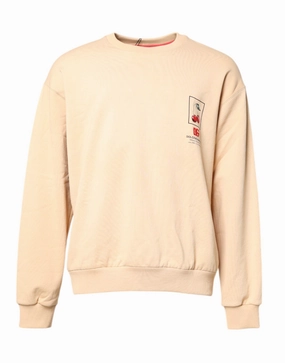 Dolce & Gabbana Cherry Print Crew Neck Pullover Men's Sweater knit sweaters cheap