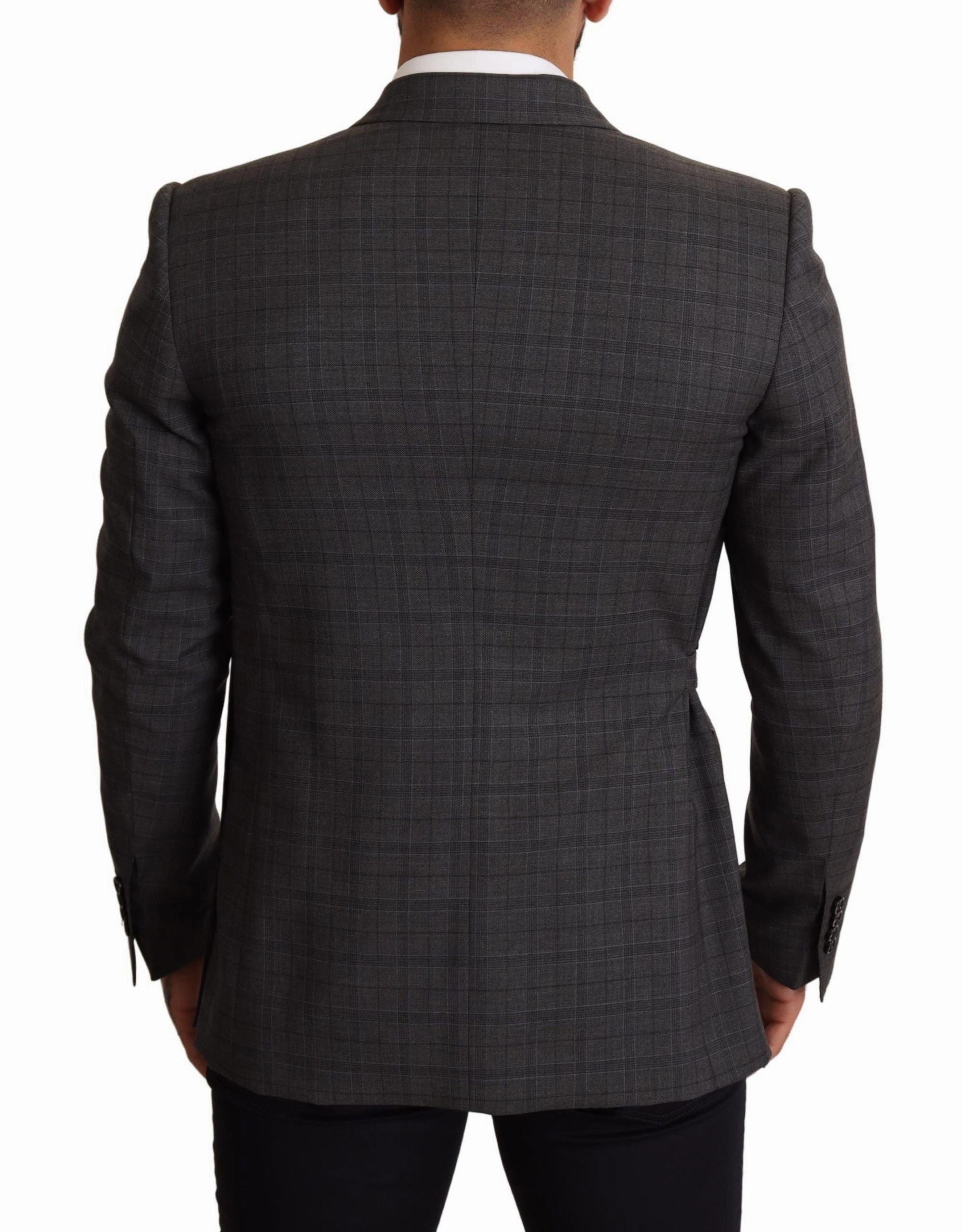 Dolce & Gabbana Chic Check Martini Slim Fit Double-Breasted Men's Blazer