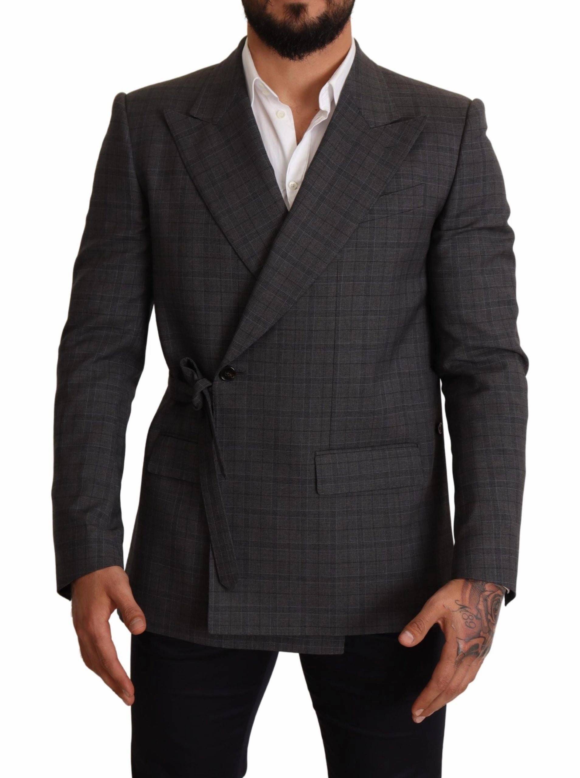 Dolce & Gabbana Chic Check Martini Slim Fit Double-Breasted Men's Blazer