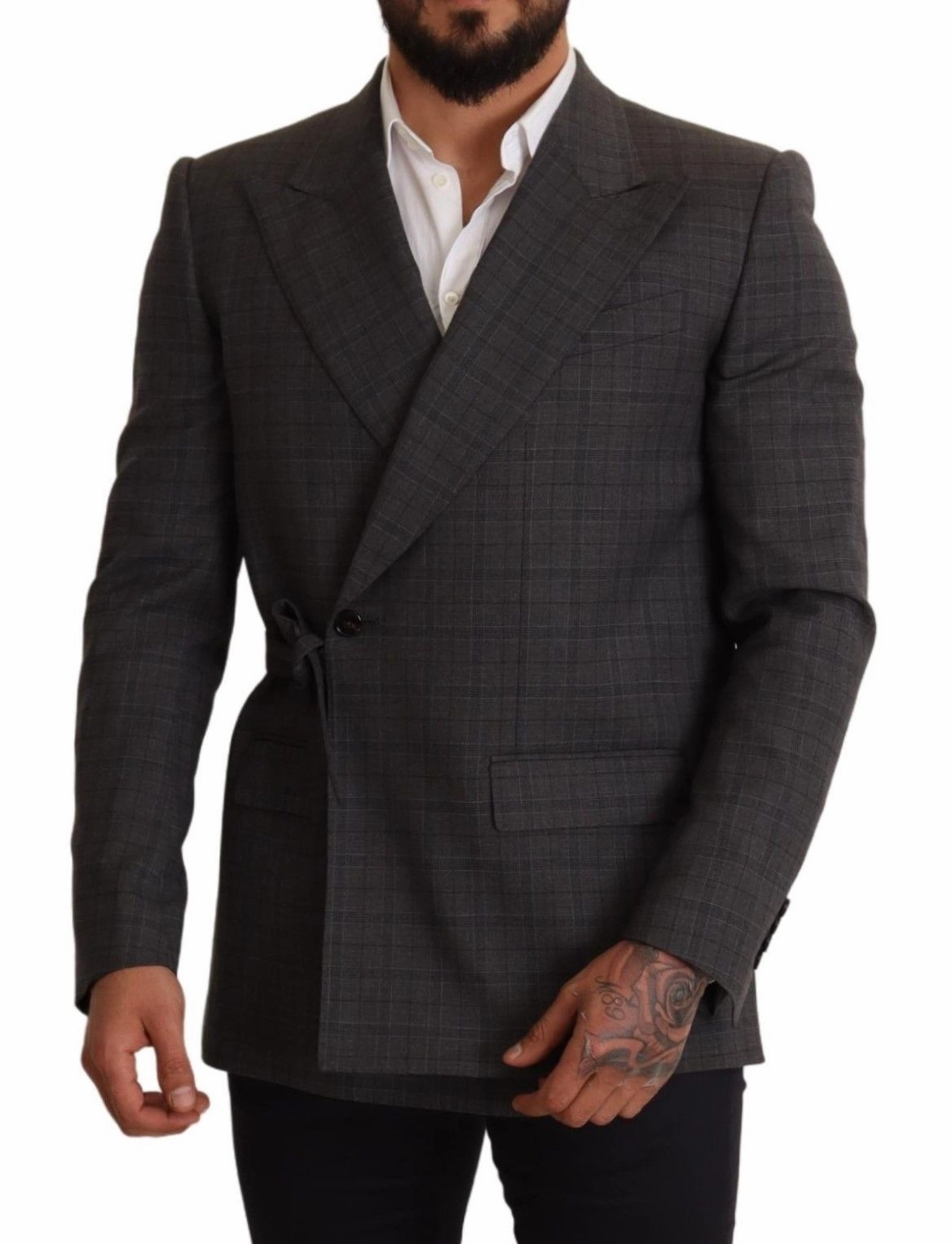 Dolce & Gabbana Chic Check Martini Slim Fit Double-Breasted Men's Blazer