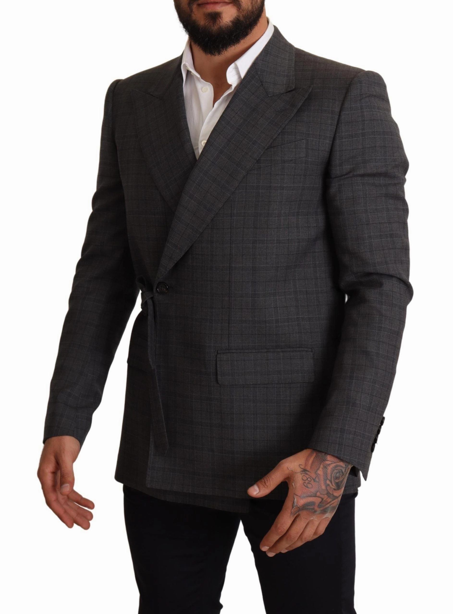 Dolce & Gabbana Chic Check Martini Slim Fit Double-Breasted Men's Blazer