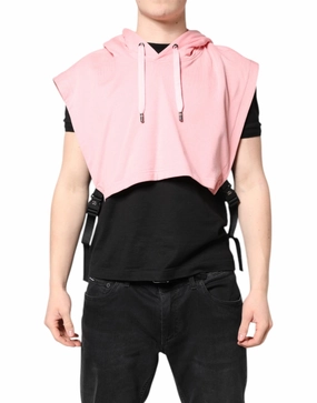 Dolce & Gabbana Cotton Hooded Men Sportswear Vest Men's Sweater knit sweaters cheap