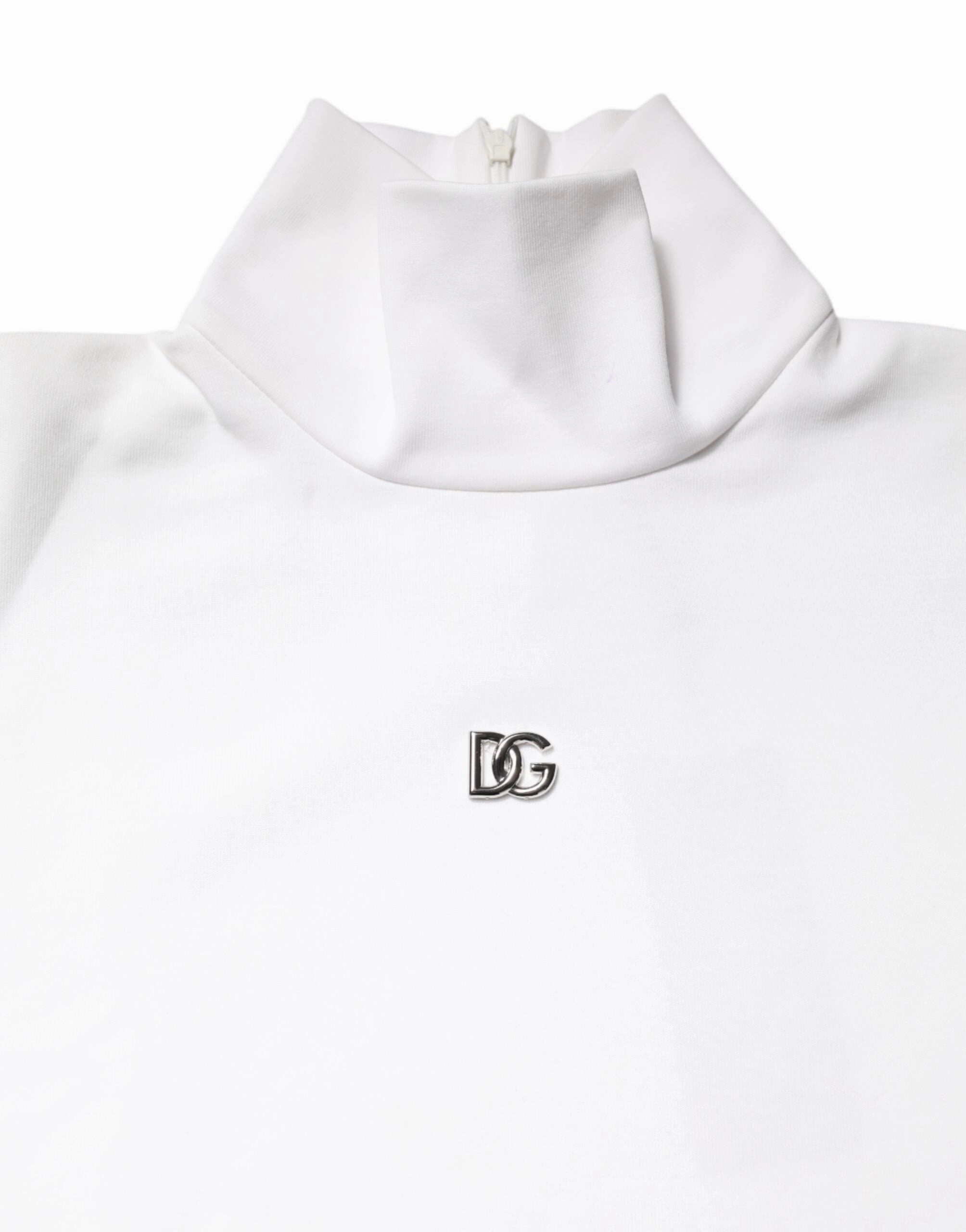 Dolce & Gabbana Cotton Turtleneck DG Applique Men's T-shirt (Pre-Owned)