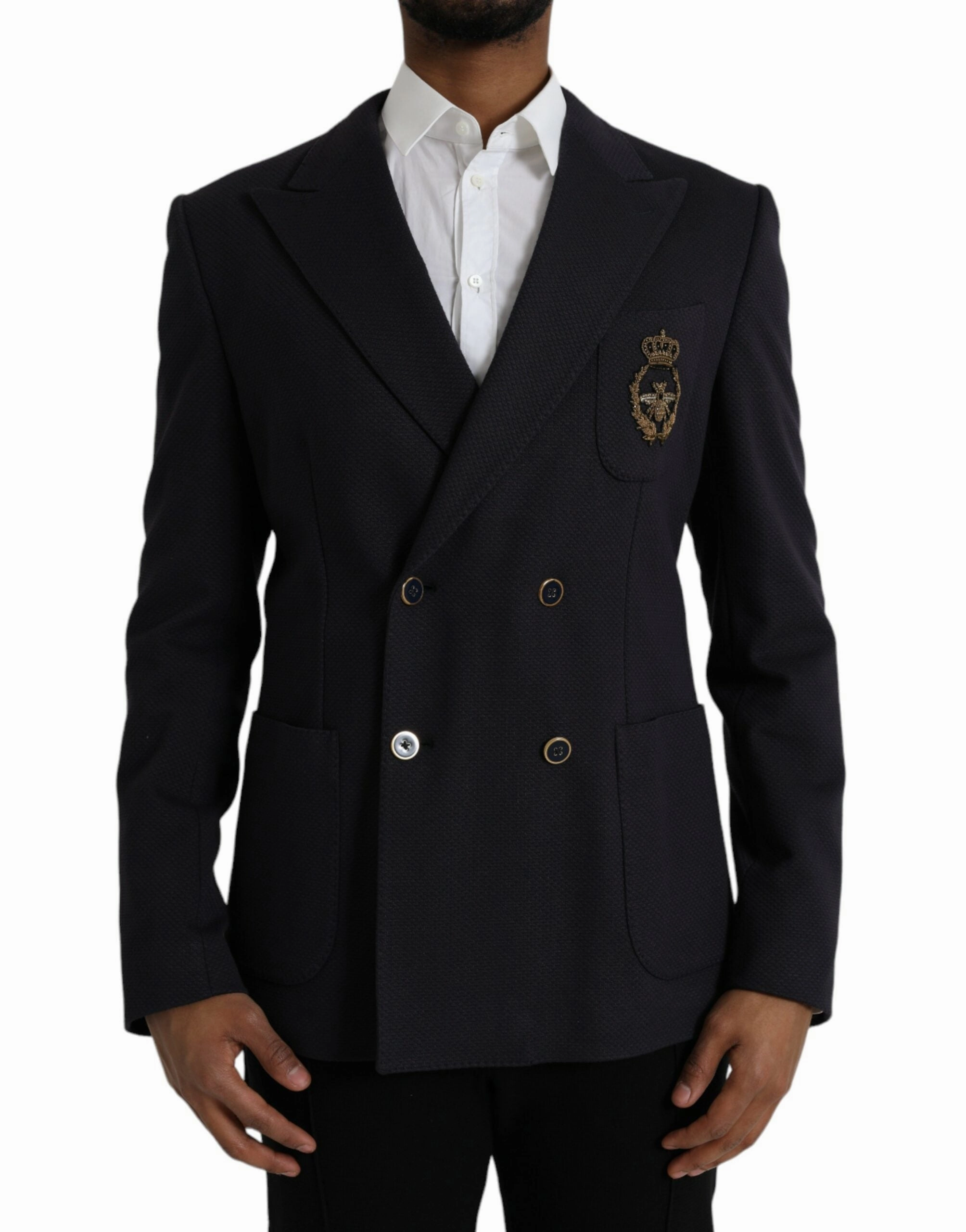 Dolce & Gabbana  Crown Bee Double Breasted Men's Blazer