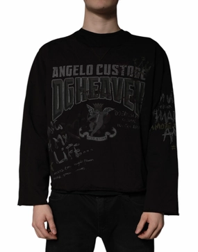 Dolce & Gabbana DG Heaven Crew Neck Pullover Men's Sweater knit sweaters cheap