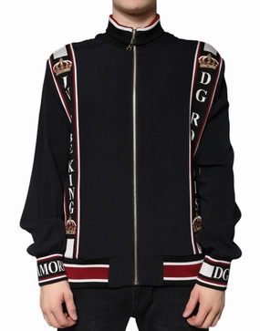 Dolce & Gabbana DG King Full Zip Sweatshirt Men's Sweater turtleneck sweaters sale
