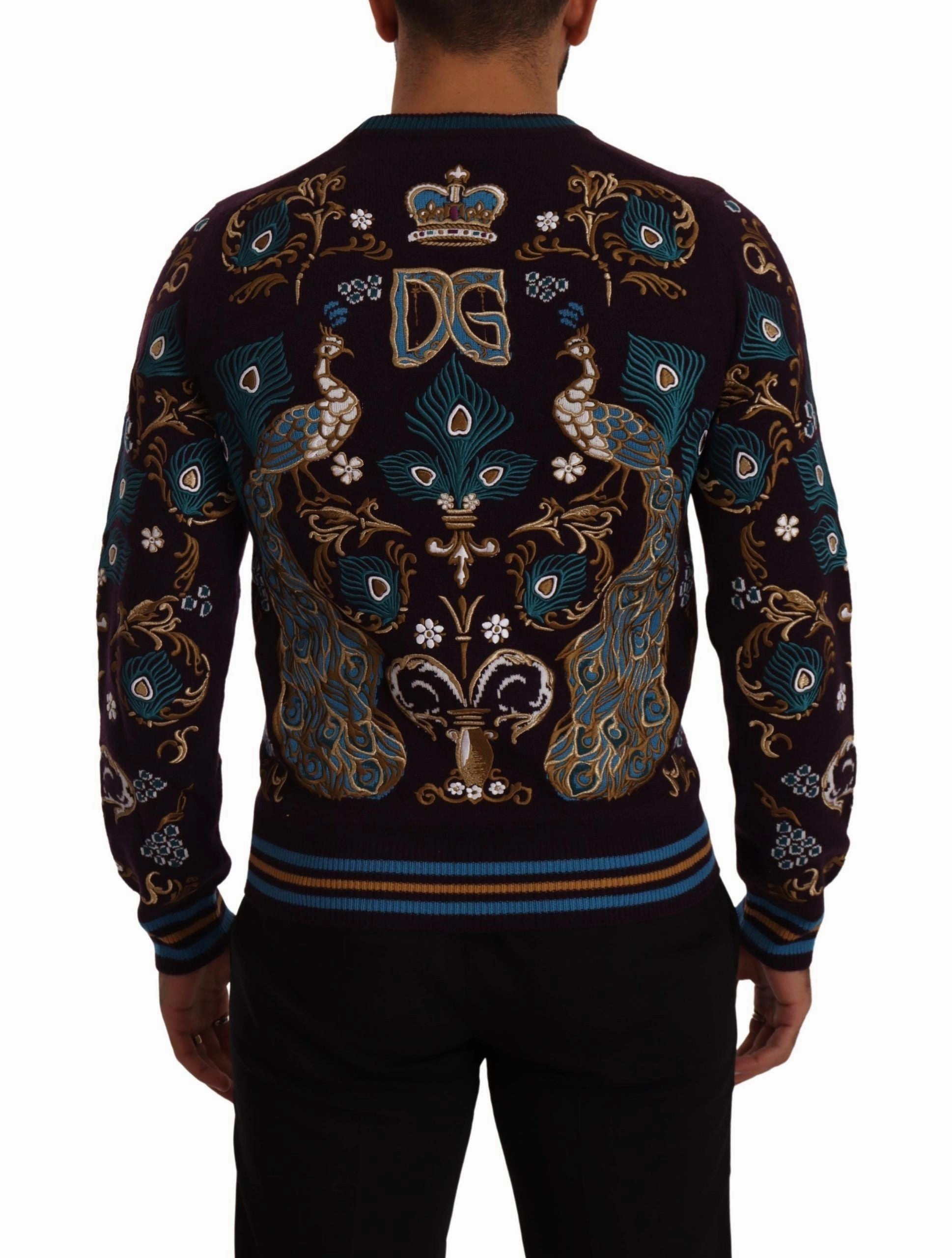 Dolce & Gabbana Elegant Cashmere Crewneck Men's Sweater