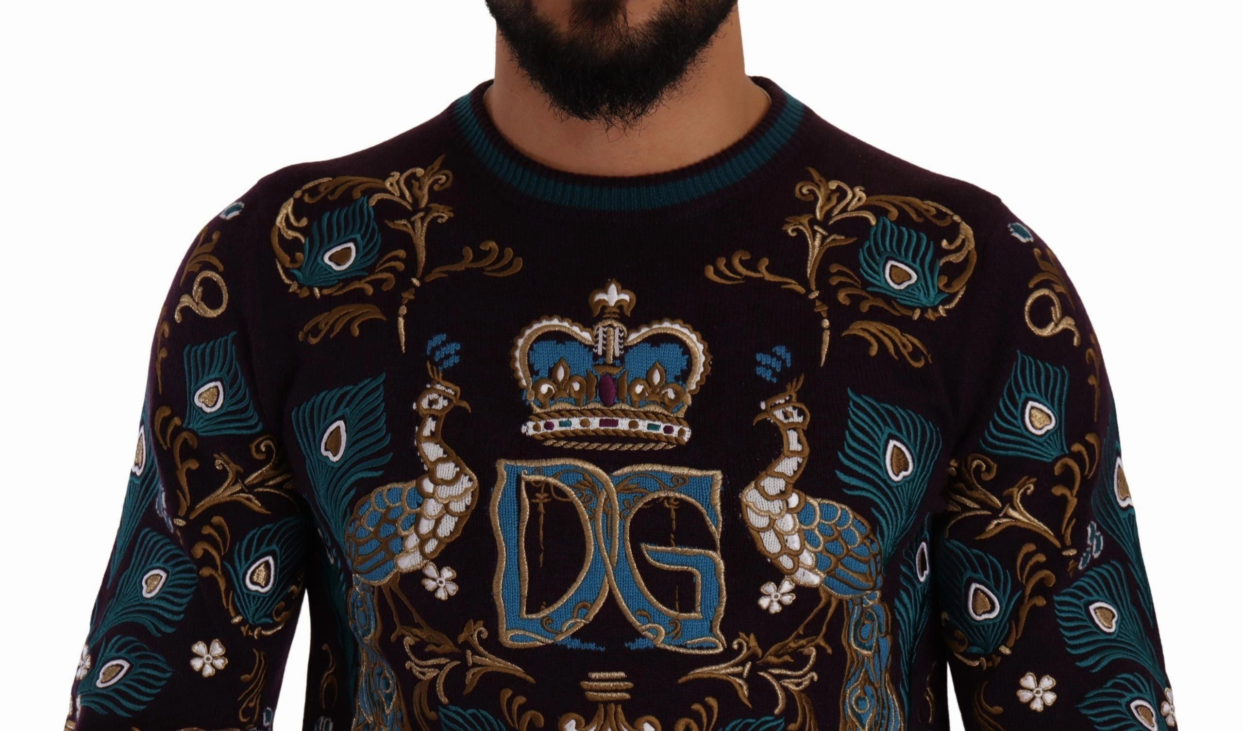 Dolce & Gabbana Elegant Cashmere Crewneck Men's Sweater
