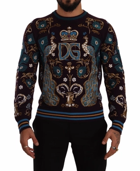 Dolce & Gabbana Elegant Cashmere Crewneck Men's Sweater winter sweaters outlet