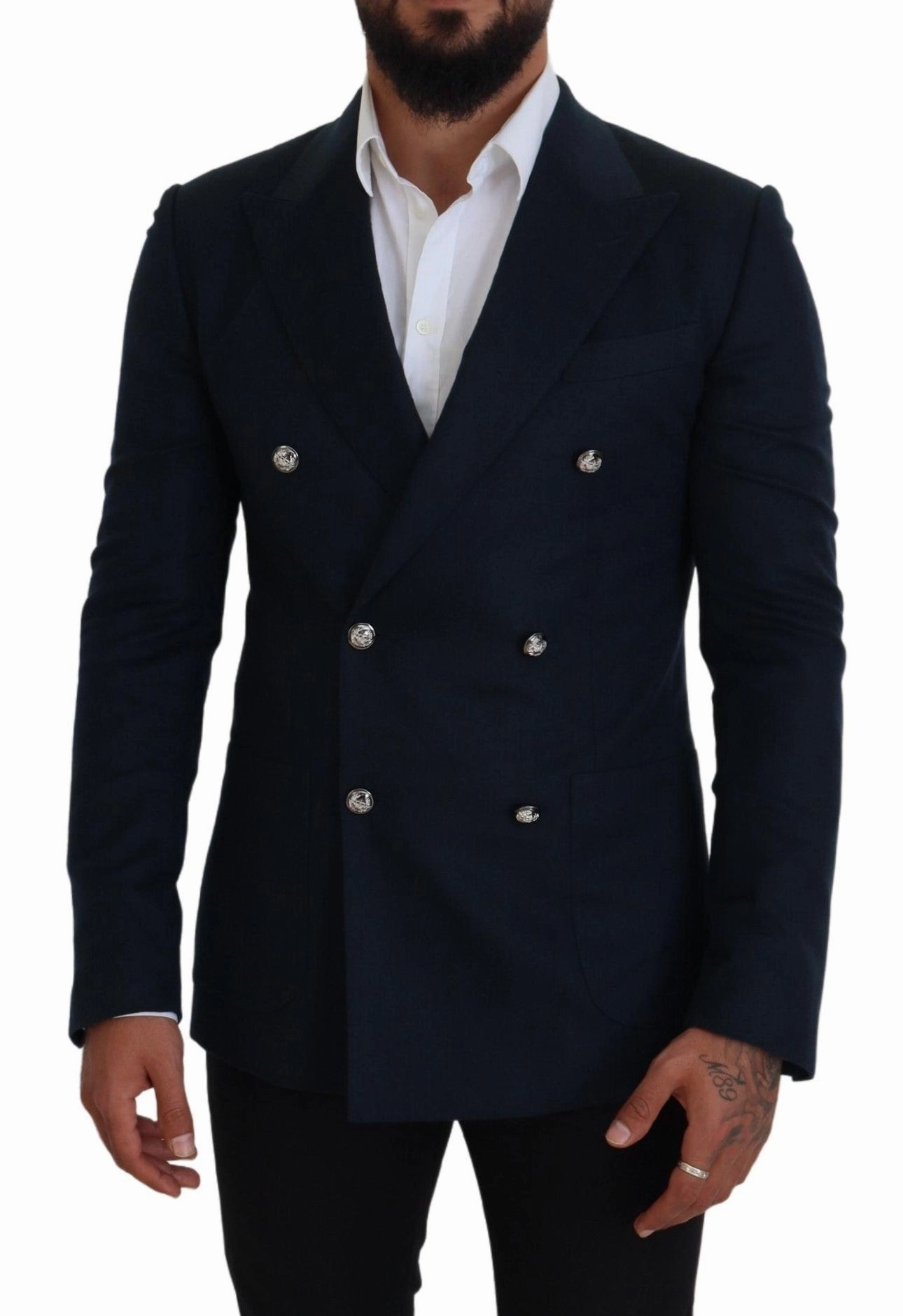 Dolce & Gabbana Elegant Cashmere-Silk Blend Men's Blazer